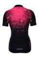 HOLOKOLO Tricou de ciclism cu mânecă scurtă - FROSTED LADY - roz/negru
