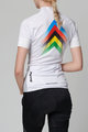 HOLOKOLO Tricoul și pantaloni scurți de ciclism - HYPER LADY - alb/multicolor