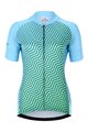 HOLOKOLO Tricou de ciclism cu mânecă scurtă - DAYBREAK LADY - albastru/verde
