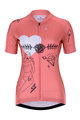 HOLOKOLO Tricou de ciclism cu mânecă scurtă - RAZZLE DAZZLE LADY - roz