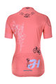 HOLOKOLO Tricoul și pantaloni scurți de ciclism - RAZZLE DAZZLE LADY - roz/multicolor