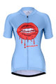 HOLOKOLO Tricou de ciclism cu mânecă scurtă - CASSIS LADY - albastru