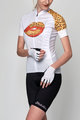 HOLOKOLO Tricoul și pantaloni scurți de ciclism - BISOU LADY - alb/multicolor
