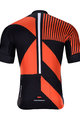 HOLOKOLO Tricou de ciclism cu mânecă scurtă - TRACE - portocaliu/negru