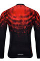 HOLOKOLO Tricou de ciclism cu mânecă lungă de vară - FROSTED SUMMER - roșu/negru