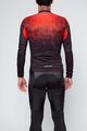 HOLOKOLO Tricou și pantaloni lungi de ciclism - FROSTED SUMMER - roșu/negru