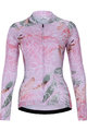 HOLOKOLO Tricou de ciclism cu mânecă lungă de vară - BLOSSOM LADY SMR - roz