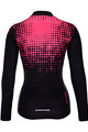 HOLOKOLO Tricou de ciclism cu mânecă lungă de vară - FROSTED LADY SMR - roz/negru