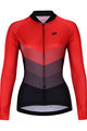 HOLOKOLO Tricou de ciclism cu mânecă lungă de vară - NEW NEUTRAL LADY SMR - roșu/negru