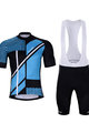 HOLOKOLO Tricoul și pantaloni scurți de ciclism - TRACE - albastru/negru