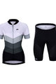 HOLOKOLO Tricoul și pantaloni scurți de ciclism - NEW NEUTRAL LADY - negru/alb