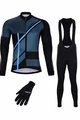 HOLOKOLO Mega set de ciclism - TRACE BLUE WINTER - negru/albastru