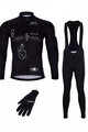 HOLOKOLO Mega set de ciclism - BLACK OUT WINTER - alb/negru