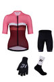 HOLOKOLO Mega set de ciclism - SPORTY LADY - alb/roz/bordo/negru