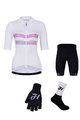 HOLOKOLO Mega set de ciclism - SPORTY LADY - alb/negru/roz