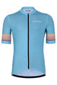 HOLOKOLO Tricoul și pantaloni scurți de ciclism - RAINBOW - albastru deschis/negru