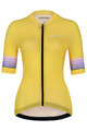HOLOKOLO Tricoul și pantaloni scurți de ciclism - RAINBOW LADY - galben/negru