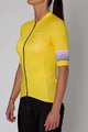 HOLOKOLO Tricou de ciclism cu mânecă scurtă - RAINBOW LADY - galben