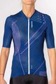 HOLOKOLO Tricou de ciclism cu mânecă scurtă - SPARKLE LADY - albastru