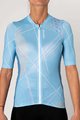 HOLOKOLO Tricou de ciclism cu mânecă scurtă - SPARKLE LADY - albastru deschis