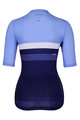 HOLOKOLO Tricou de ciclism cu mânecă scurtă - SPORTY LADY - albastru/albastru deschis