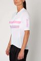 HOLOKOLO Tricou de ciclism cu mânecă scurtă - SPORTY LADY - alb/roz