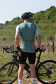 HOLOKOLO Tricoul și pantaloni scurți de ciclism - KIND ELITE - verde/negru