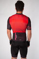 HOLOKOLO Tricou de ciclism cu mânecă scurtă - AMOROUS ELITE - negru/roșu