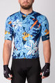 HOLOKOLO Tricou de ciclism cu mânecă scurtă - PASSIONATE ELITE - alb/portocaliu/albastru