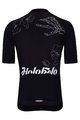 HOLOKOLO Tricou de ciclism cu mânecă scurtă - CRAZY ELITE - negru/alb