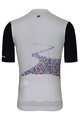 HOLOKOLO Tricou de ciclism cu mânecă scurtă - AMAZING ELITE - negru/gri/alb