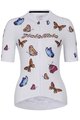 HOLOKOLO Tricou de ciclism cu mânecă scurtă - CHEERFUL ELITE LADY - multicolor/alb