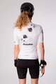 HOLOKOLO Tricou de ciclism cu mânecă scurtă - CALM ELITE LADY - alb/gri
