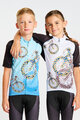 HOLOKOLO Tricou de ciclism cu mânecă scurtă - BIKERS KIDS - albastru/negru