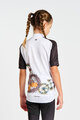 HOLOKOLO Tricou de ciclism cu mânecă scurtă - RIDERS KIDS - negru/alb