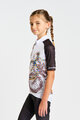 HOLOKOLO Tricou de ciclism cu mânecă scurtă - RIDERS KIDS - negru/alb
