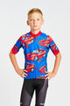 HOLOKOLO Tricou de ciclism cu mânecă scurtă - CARS KIDS - roșu/albastru