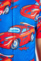 HOLOKOLO Tricou de ciclism cu mânecă scurtă - CARS KIDS - roșu/albastru