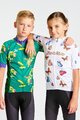 HOLOKOLO Tricou de ciclism cu mânecă scurtă - BUTTERFLIES KIDS - alb/multicolor