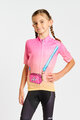 HOLOKOLO Tricou de ciclism cu mânecă scurtă - CANDYBAG KIDS - galben/roz
