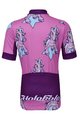 HOLOKOLO Tricoul și pantaloni scurți de ciclism - UNICORNS KIDS - roz/negru