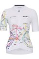 HOLOKOLO Tricou de ciclism cu mânecă scurtă - MAAPPI ELITE LADY - multicolor/alb