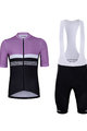 HOLOKOLO Tricoul și pantaloni scurți de ciclism - SPORTY - alb/roz/negru
