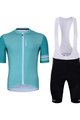 HOLOKOLO Tricoul și pantaloni scurți de ciclism - FRESH ELITE - albastru deschis/negru