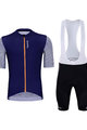 HOLOKOLO Tricoul și pantaloni scurți de ciclism - GLAD ELITE - negru/albastru