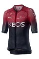 CASTELLI Tricou de ciclism cu mânecă scurtă - INEOS 2020 - negru/roșu