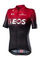 CASTELLI Tricou de ciclism cu mânecă scurtă - INEOS 2020 LADY - negru/roșu