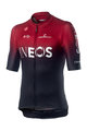 CASTELLI Tricou de ciclism cu mânecă scurtă - TEAM INEOS 2019 - negru/roșu