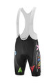 KATUSHA SPORTS Pantaloni scurți de ciclism cu bretele - ISRAEL 2020 - negru