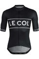 LE COL Tricou de ciclism cu mânecă scurtă - SPORT LOGO - negru/alb